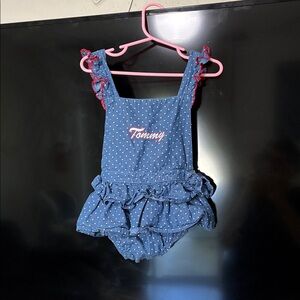 Tommy Hilfiger Blue Polka Dot Kids Bodysuit